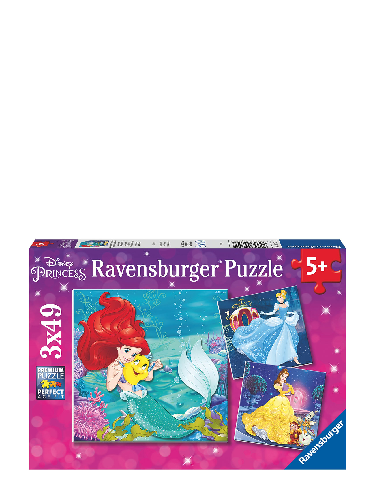 Princesses Adventure - 3X49P Toys Puzzles And Games Puzzles Classic Puzzles Multi/patterned Ravensburger