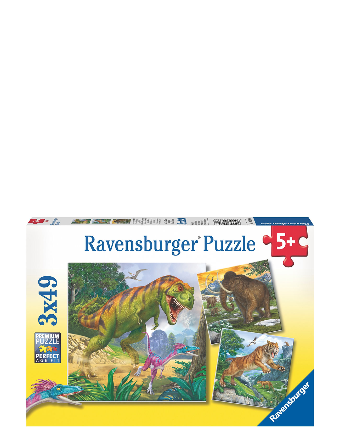 Primeval Ruler 3X49P Toys Puzzles And Games Puzzles Classic Puzzles Multi/patterned Ravensburger