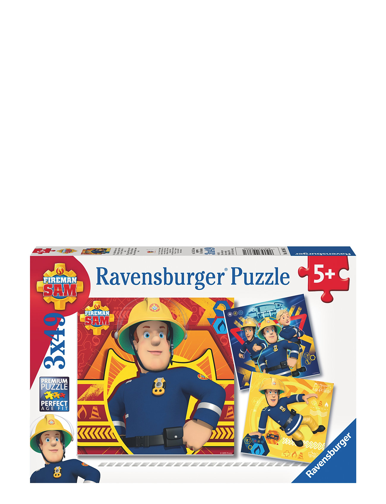 Fireman Sam Call Sam In Danger 3X49P Toys Puzzles And Games Puzzles Classic Puzzles Multi/patterned Ravensburger