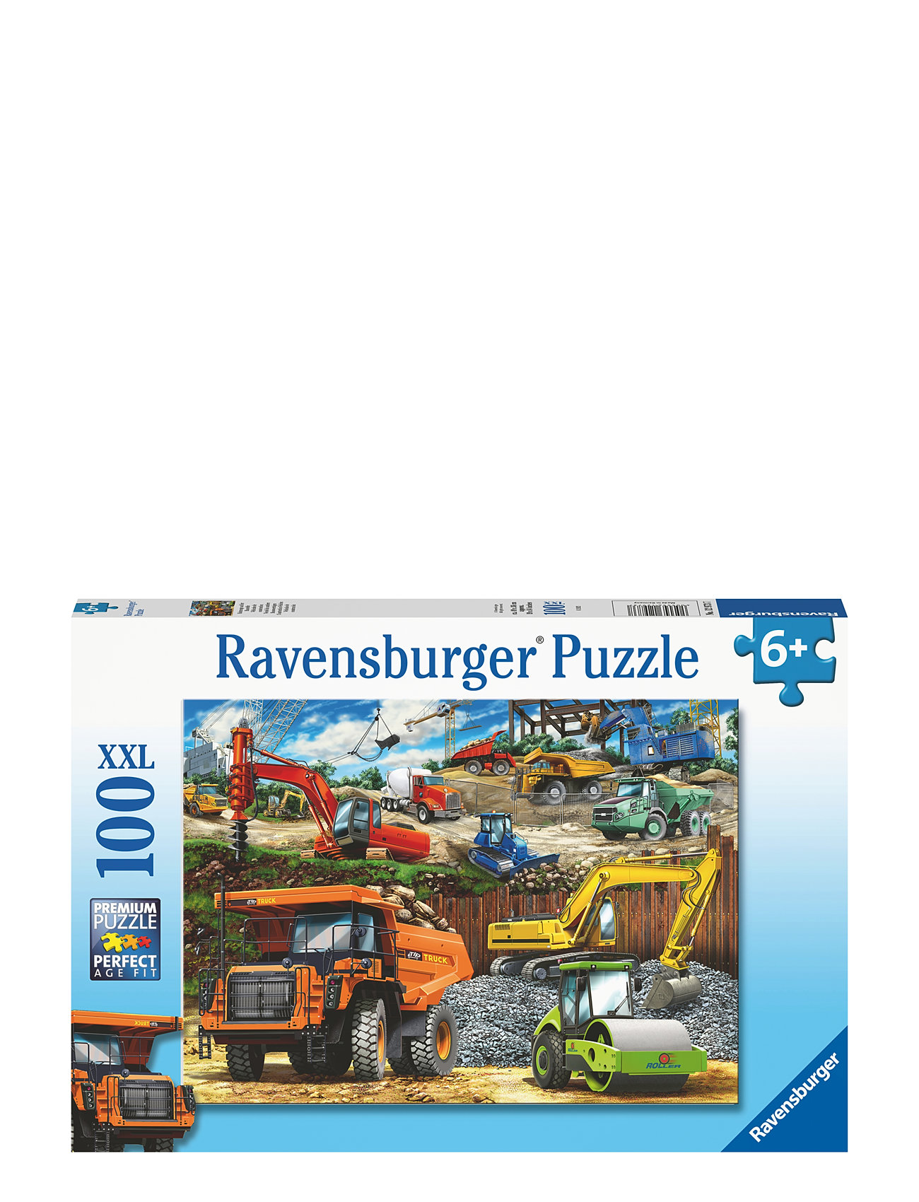 Construction Vehicles 100P Toys Puzzles And Games Puzzles Classic Puzzles Multi/patterned Ravensburger