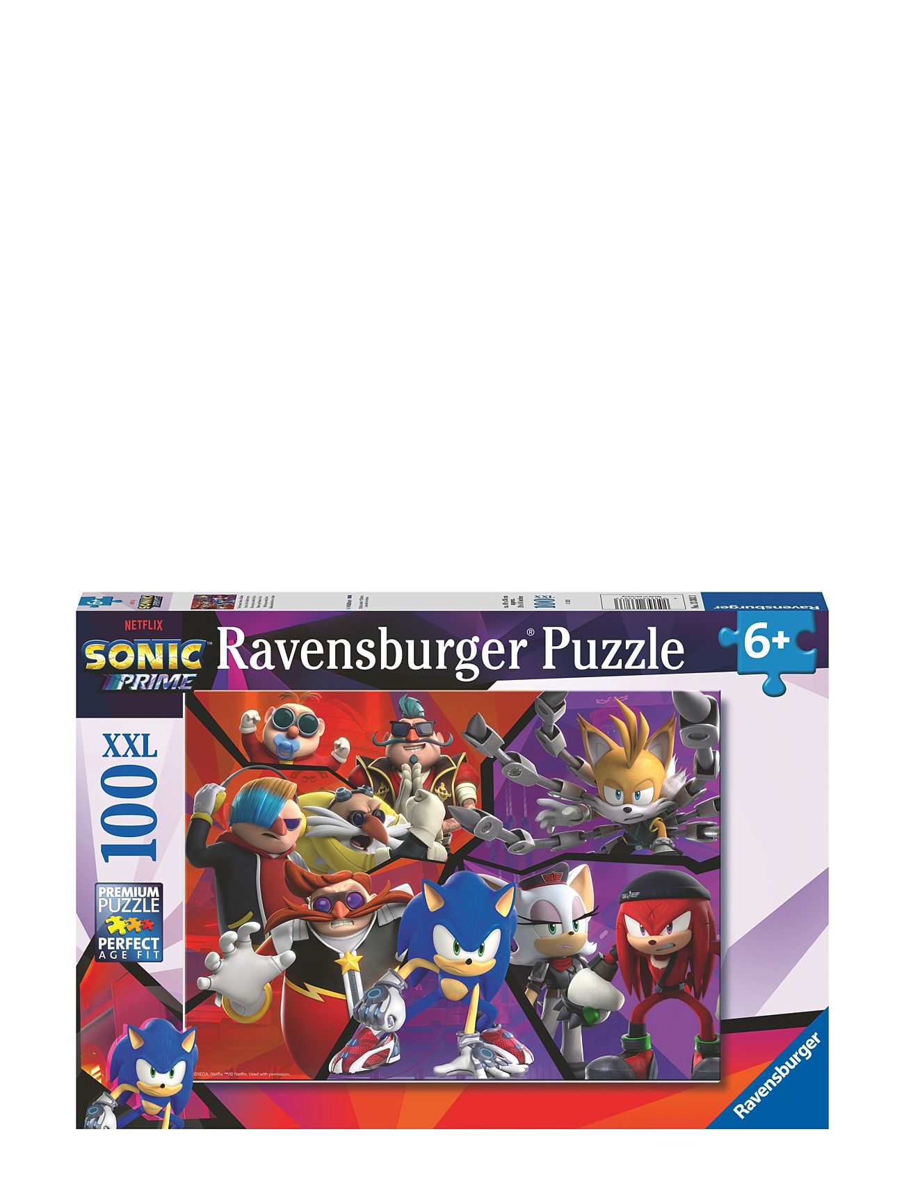Sonic Prime 100P Toys Puzzles And Games Puzzles Classic Puzzles Multi/patterned Ravensburger