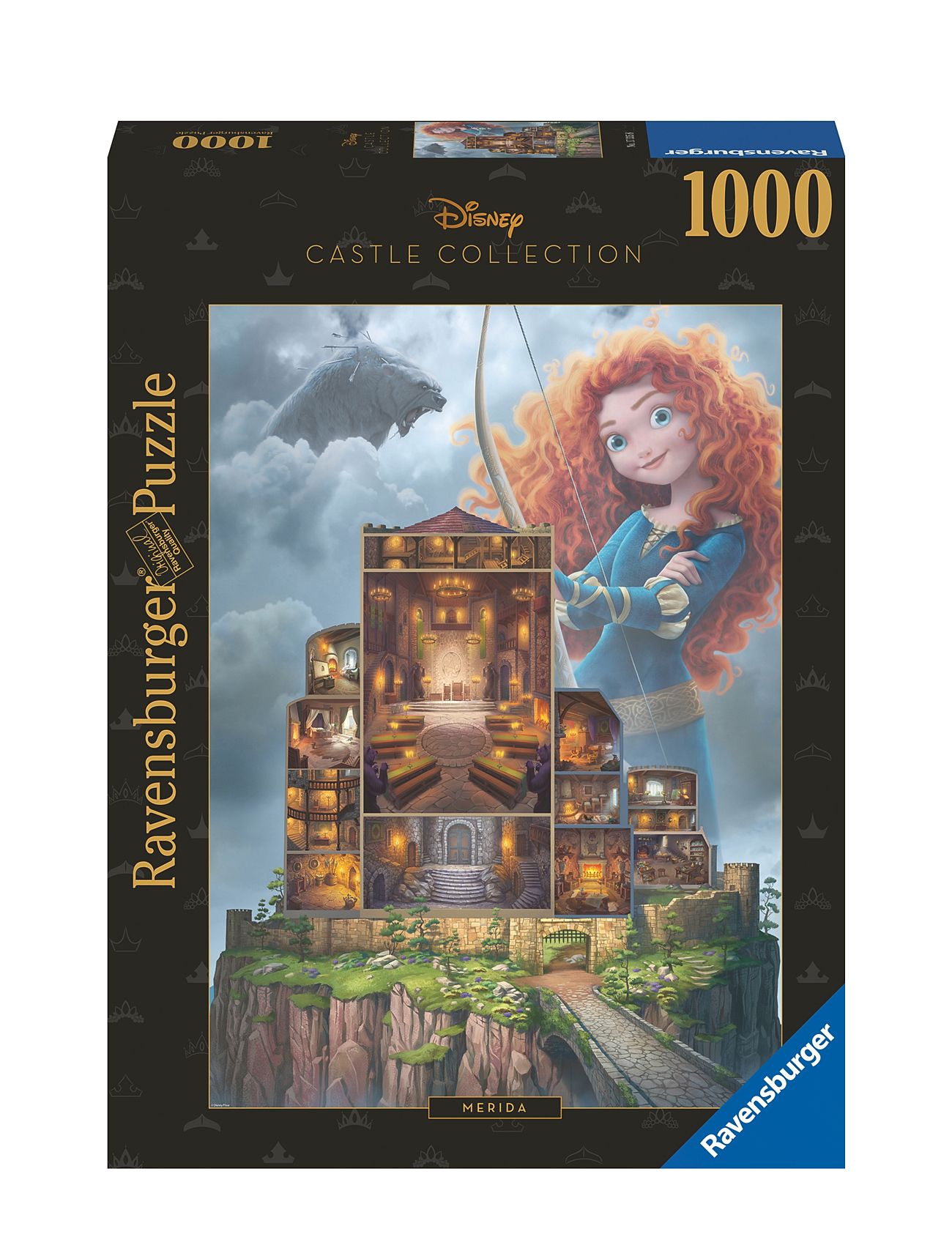 Disney Castles Merida 1000P Toys Puzzles And Games Puzzles Classic Puzzles Multi/patterned Ravensburger