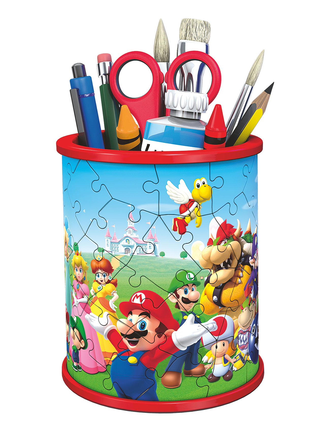 Super Mario Pencil Cup 54P Toys Puzzles And Games Puzzles 3d Puzzles Multi/patterned Ravensburger