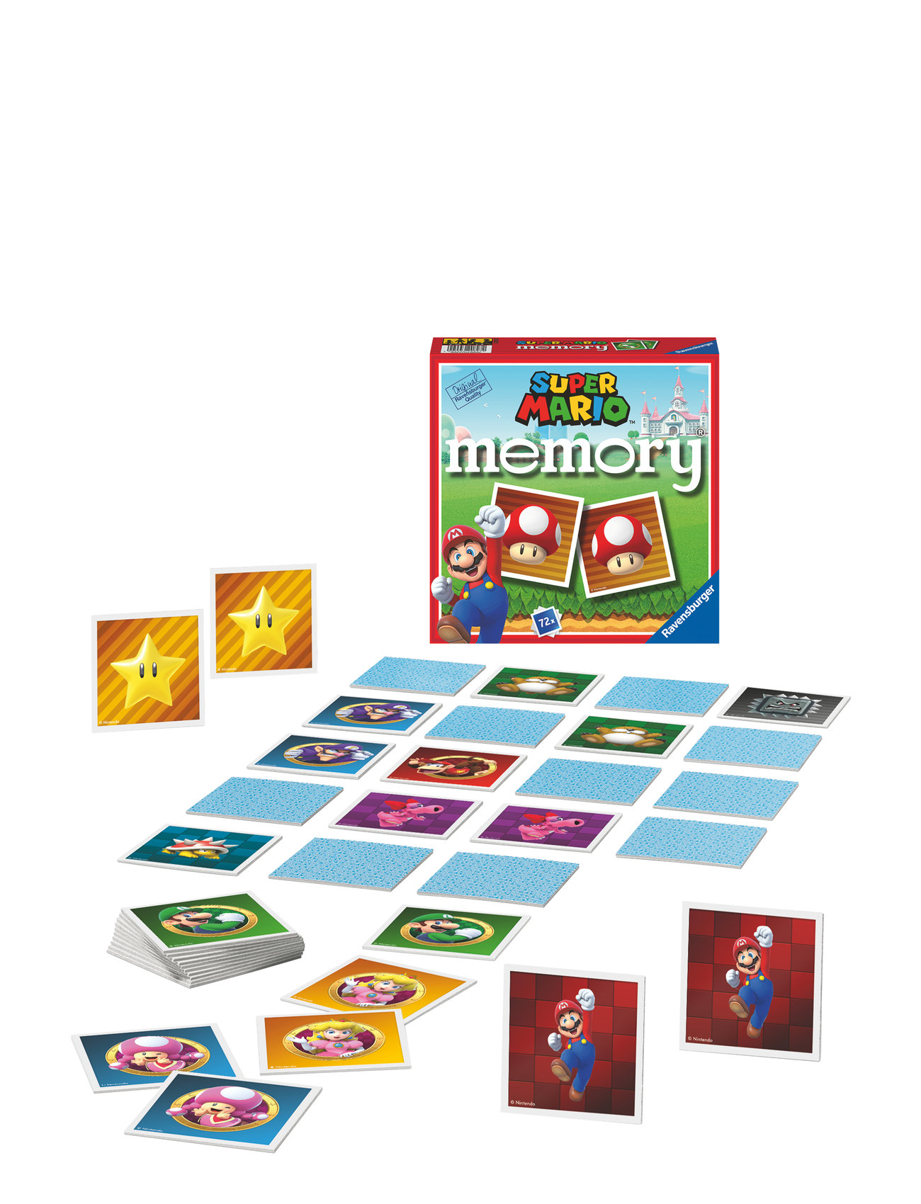 Super Mario Memory® Toys Puzzles And Games Games Memory Multi/patterned Ravensburger