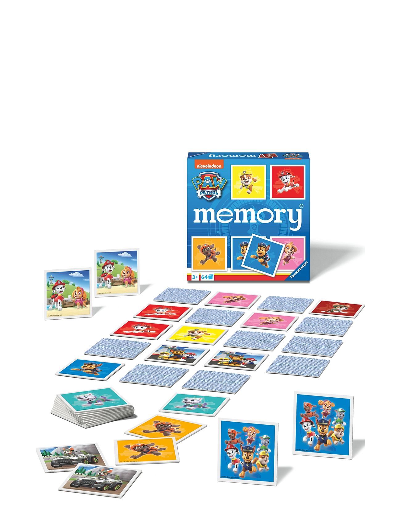 Paw Patrol Memory® 2022 Toys Puzzles And Games Games Memory Multi/patterned Ravensburger