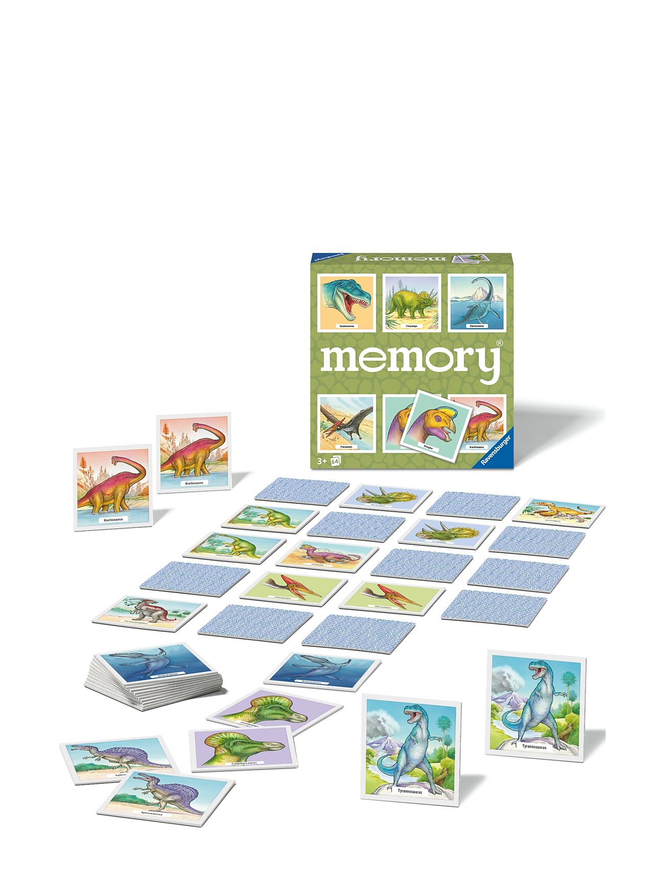 Dinosaur Memory Toys Puzzles And Games Puzzles Classic Puzzles Multi/patterned Ravensburger