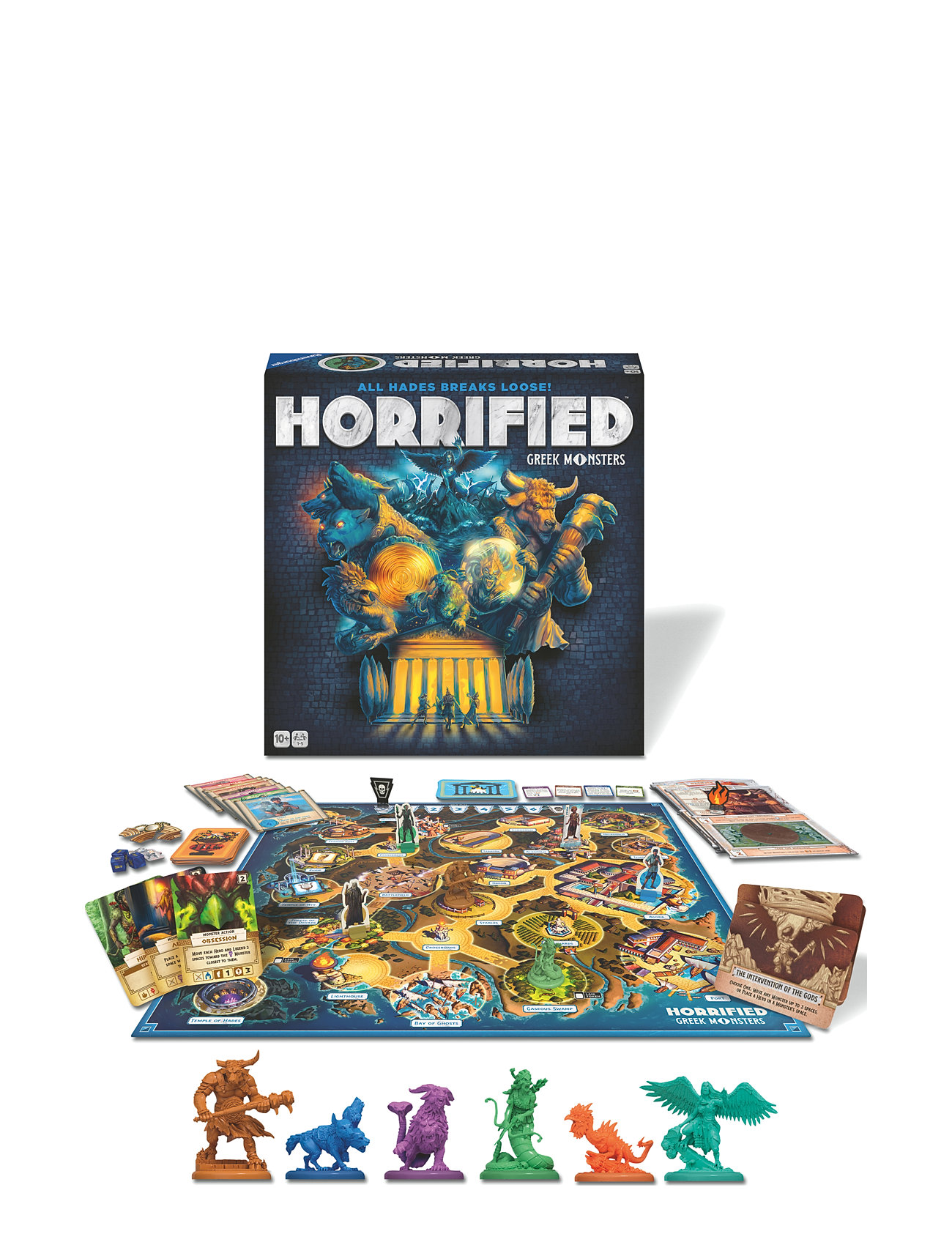 Horrified Greek Monsters En Toys Puzzles And Games Games Board Games Multi/patterned Ravensburger