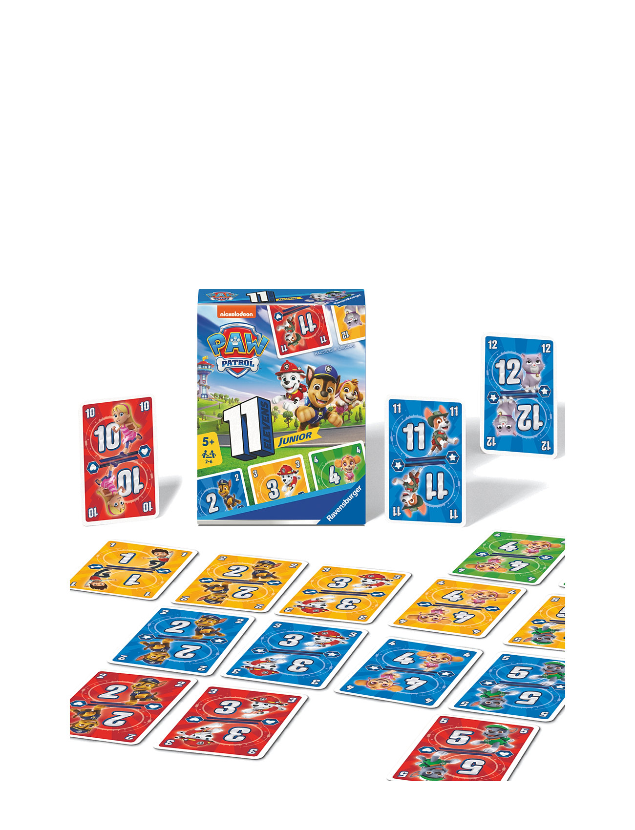 Paw Patrol Elevens Sv/Dk/No/Fi Toys Puzzles And Games Games Card Games Multi/patterned Ravensburger