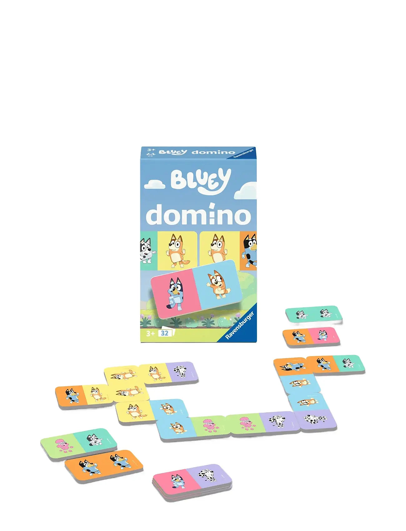 Ravensburger Bluey Domino, One Size, Multi/patterned, Spil > Domino, Børn