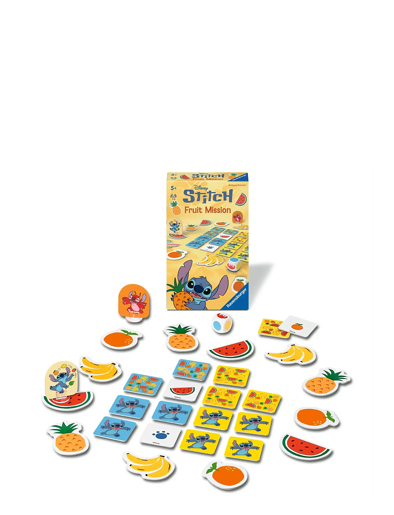 Ravensburger Disney Stitch Fruit Mission Sv/No/Da/Fi, SWEDISH, Yellow, Spil > Hukommelse, Børn