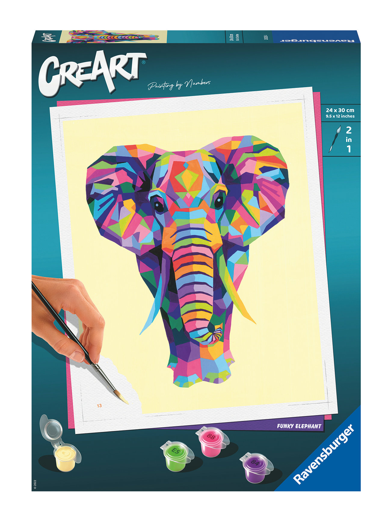 Creart Funky Elephant Toys Creativity Drawing & Crafts Craft Craft Sets Multi/patterned Ravensburger