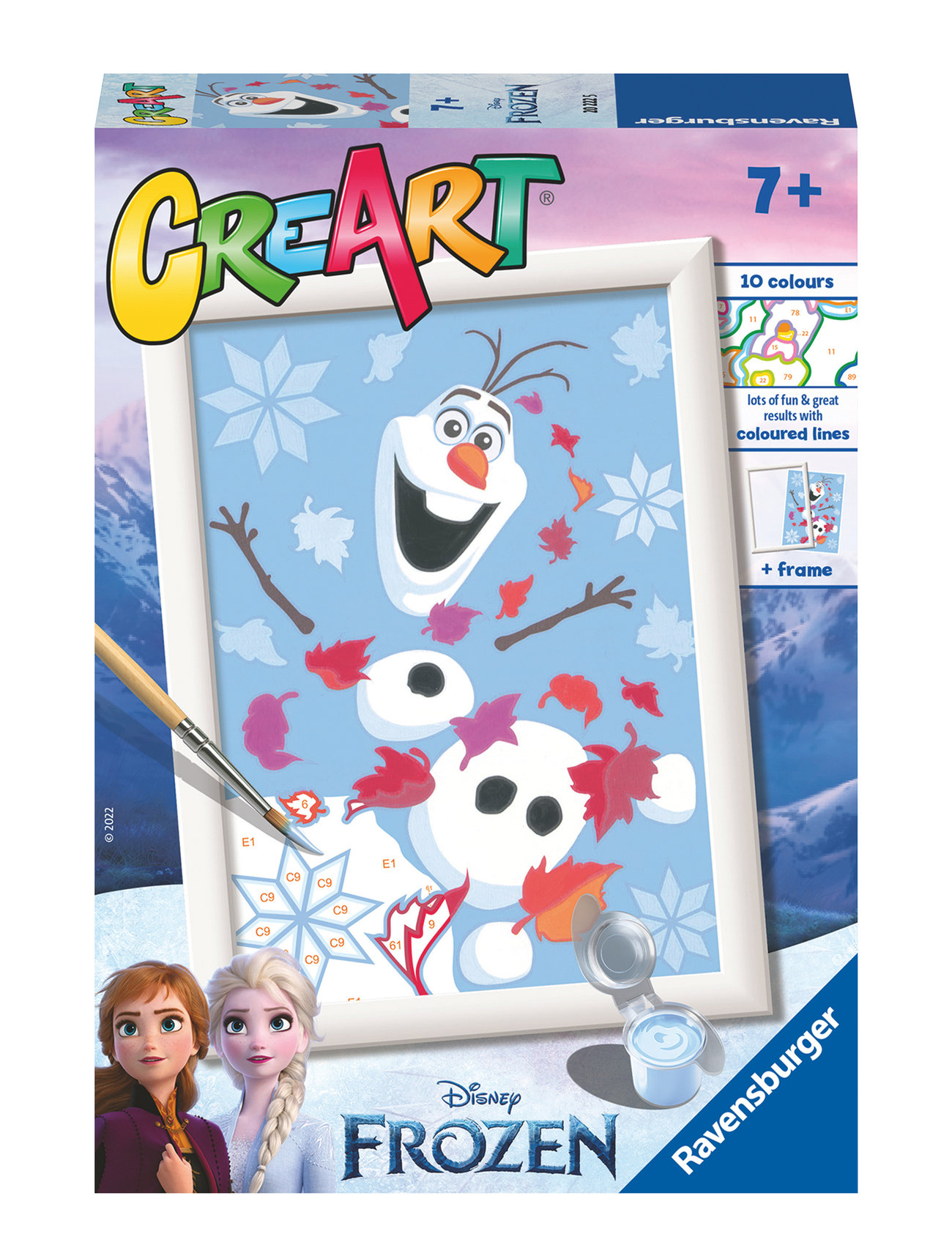 Creart Cheerful Olaf Toys Creativity Drawing & Crafts Drawing Coloring & Craft Books Multi/patterned Ravensburger