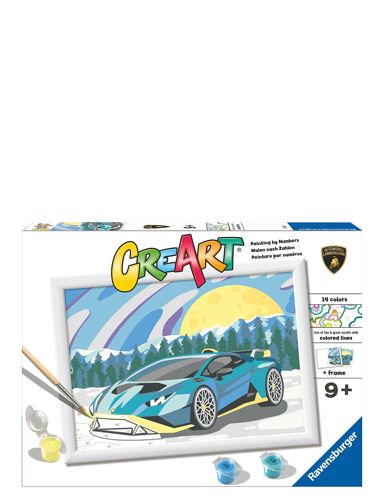 Ravensburger Creart Blue Lamborghini Multi/patterned