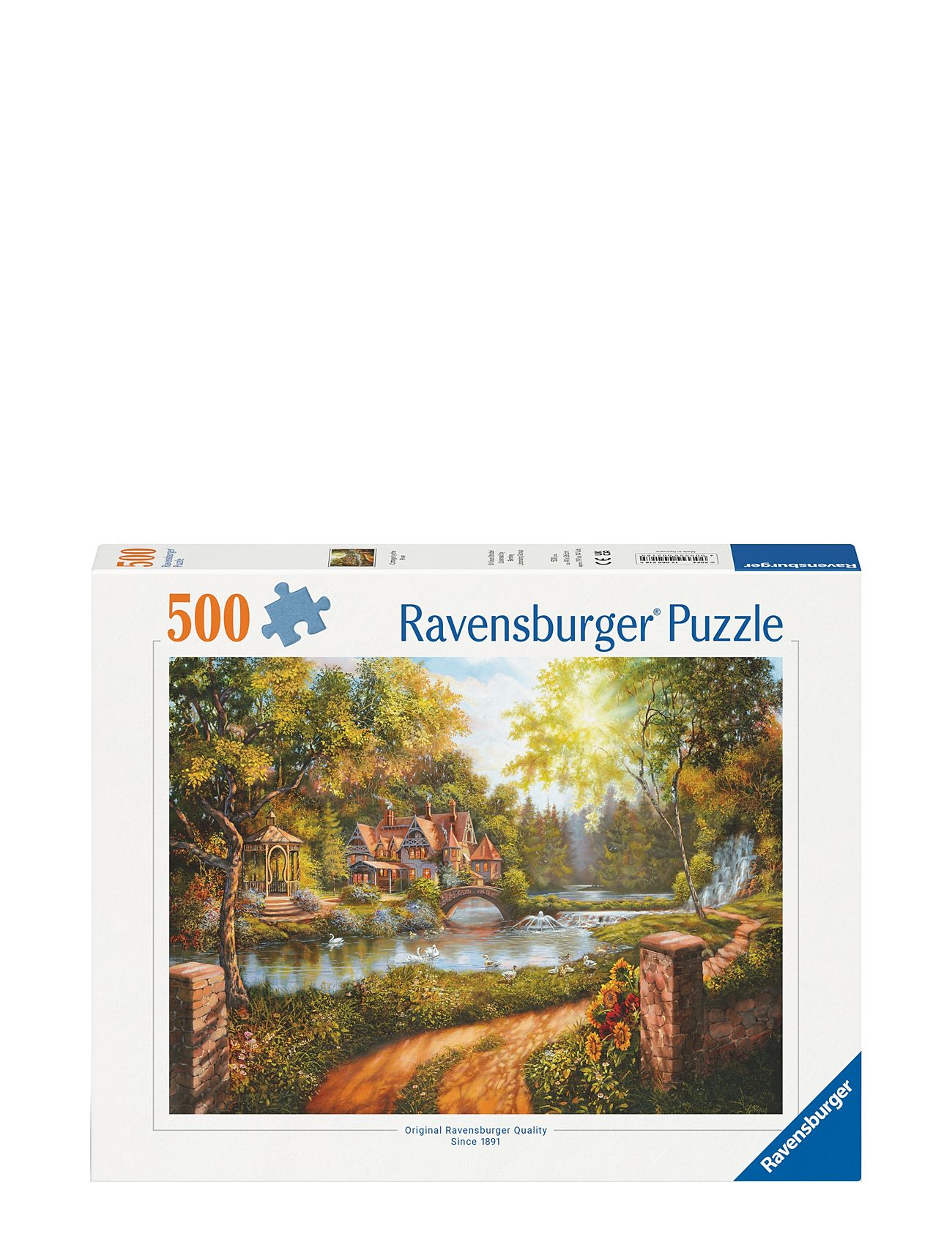 Cottage By The River 500P Toys Puzzles And Games Puzzles Classic Puzzles Multi/patterned Ravensburger