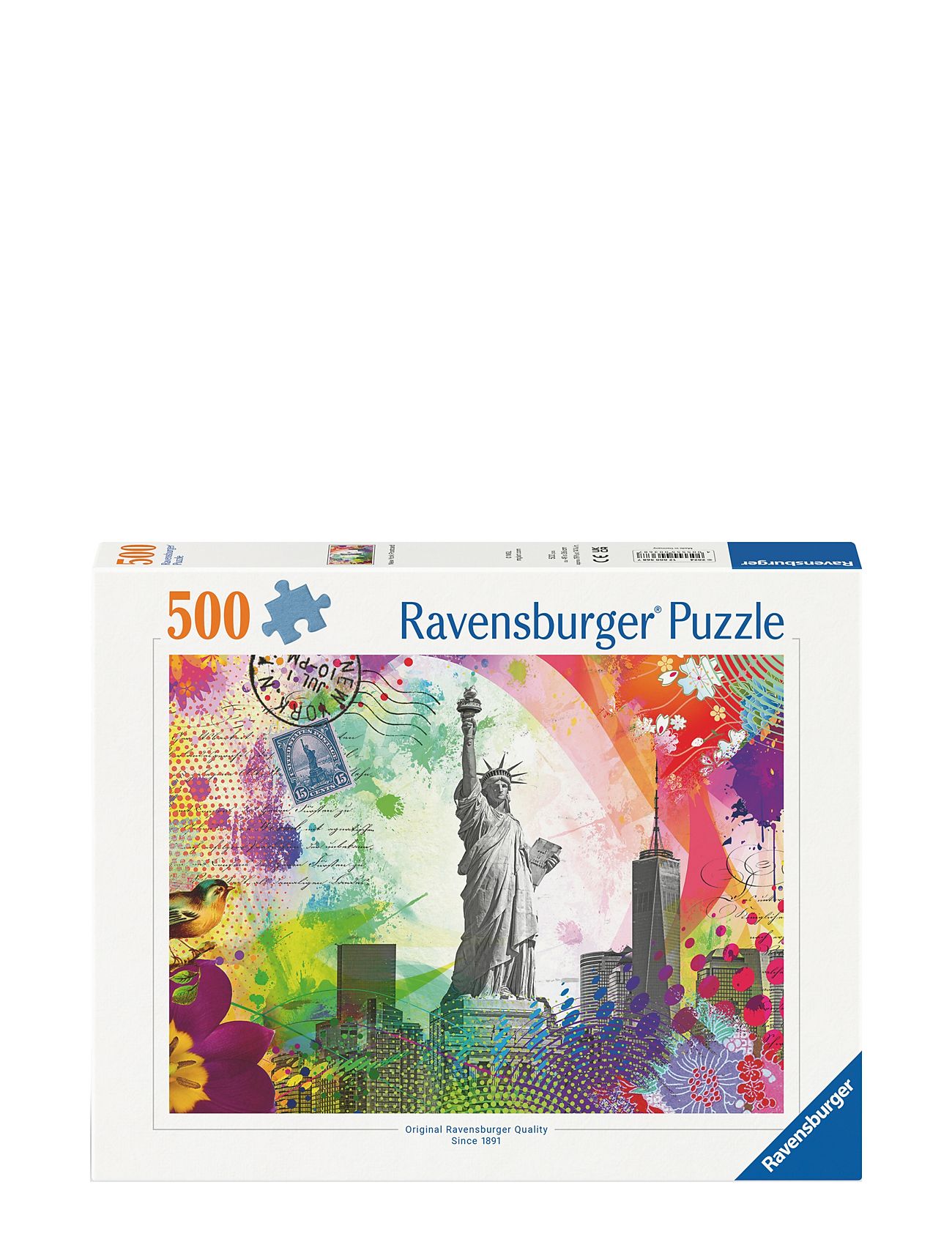 New York Postcard 500P Patterned Ravensburger