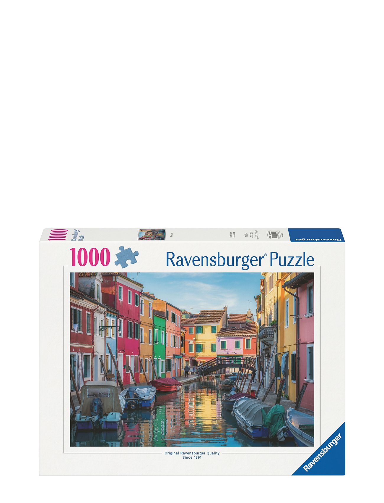 Burano Canal, Venice 1000P Toys Puzzles And Games Puzzles Classic Puzzles Multi/patterned Ravensburger