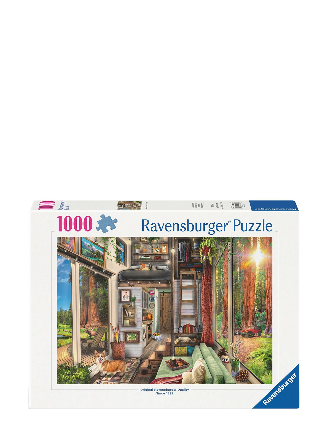 Redwood Forest Tiny House 1000P Toys Puzzles And Games Puzzles Classic Puzzles Multi/patterned Ravensburger