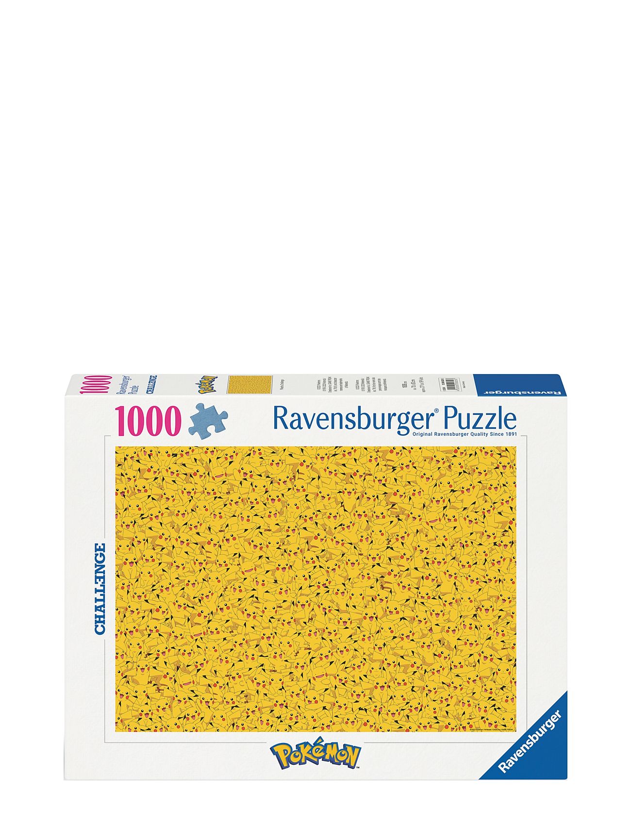 Challenge Pikachu 1000P Toys Puzzles And Games Puzzles Classic Puzzles Multi/patterned Ravensburger