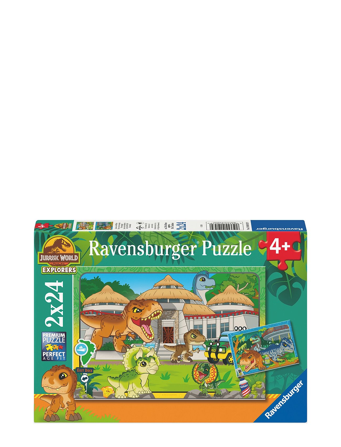 Jurassic World Explorers 2X24P Toys Puzzles And Games Puzzles Classic Puzzles Multi/patterned Ravensburger