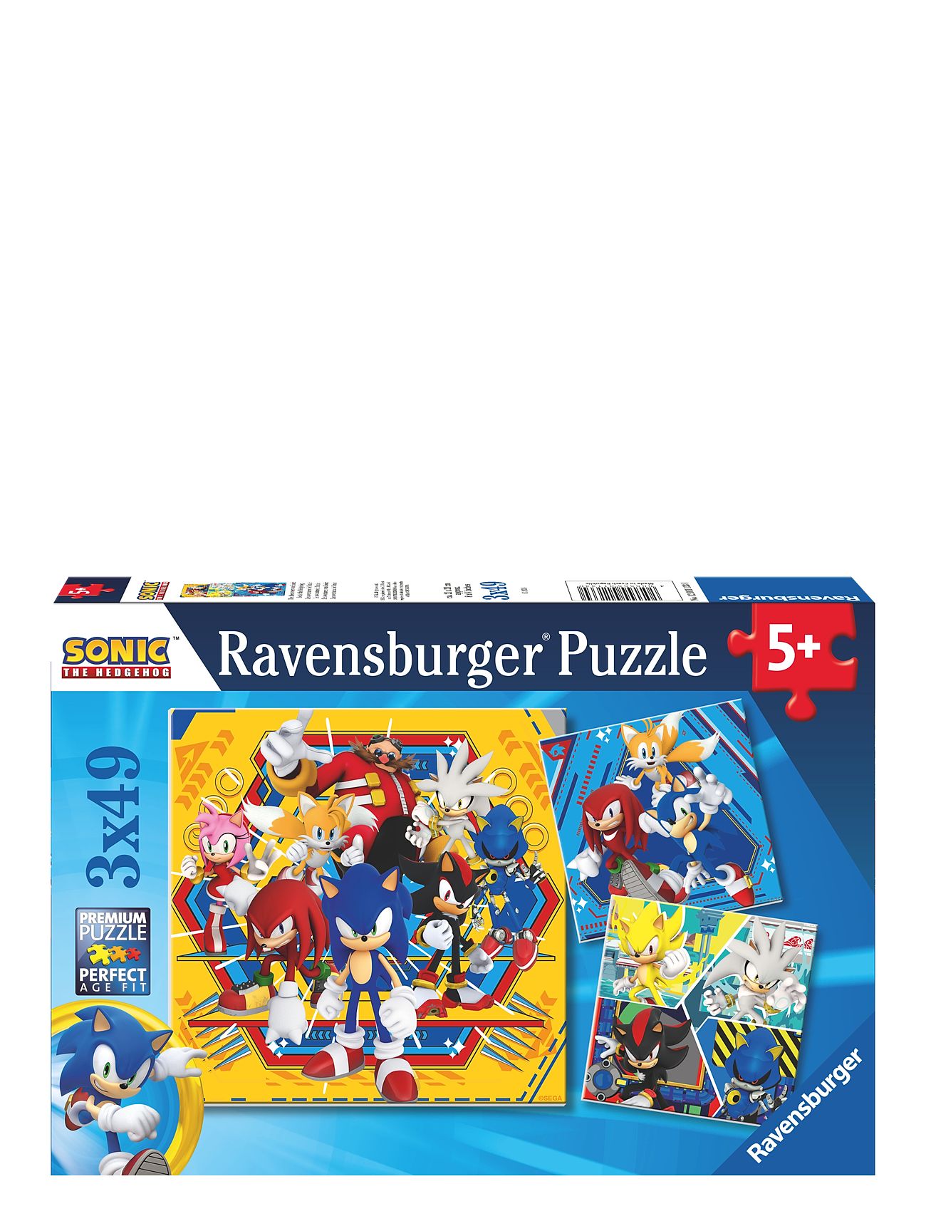 Sonic Core 3X49P Toys Puzzles And Games Puzzles Classic Puzzles Multi/patterned Ravensburger