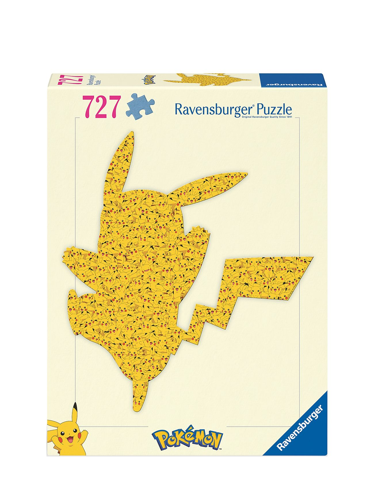Pokémon Shaped Pikachu 727P Toys Puzzles And Games Puzzles Classic Puzzles Multi/patterned Ravensburger