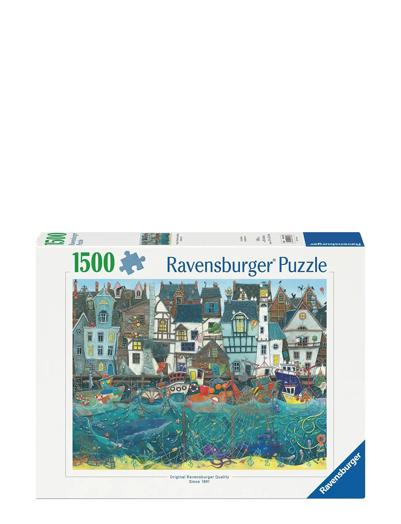 Ravensburger Ship/Habour 1500P, One Size, Multi/patterned, Puslespil > Puslespil Af Træ, Børn