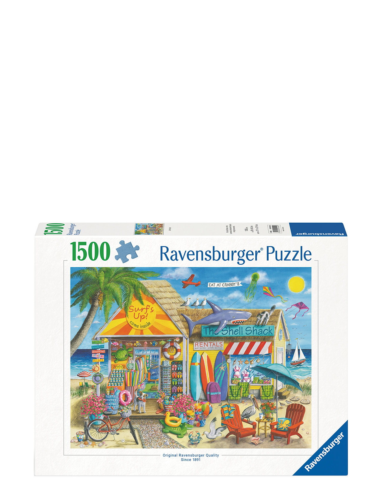 Surf's Up 1500P Toys Puzzles And Games Puzzles Classic Puzzles Multi/patterned Ravensburger
