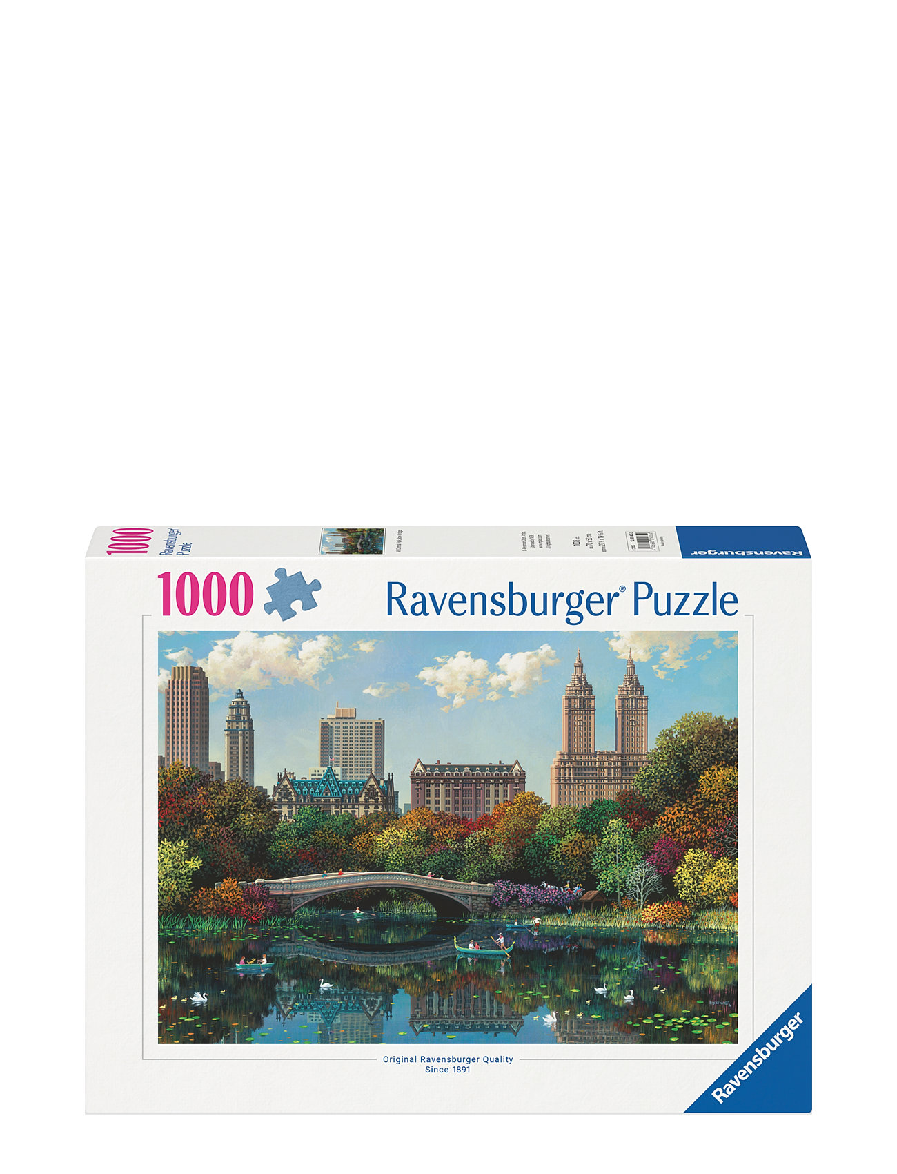 Ny Central Park, Bow Bridge 1000P Toys Puzzles And Games Puzzles Classic Puzzles Multi/patterned Ravensburger