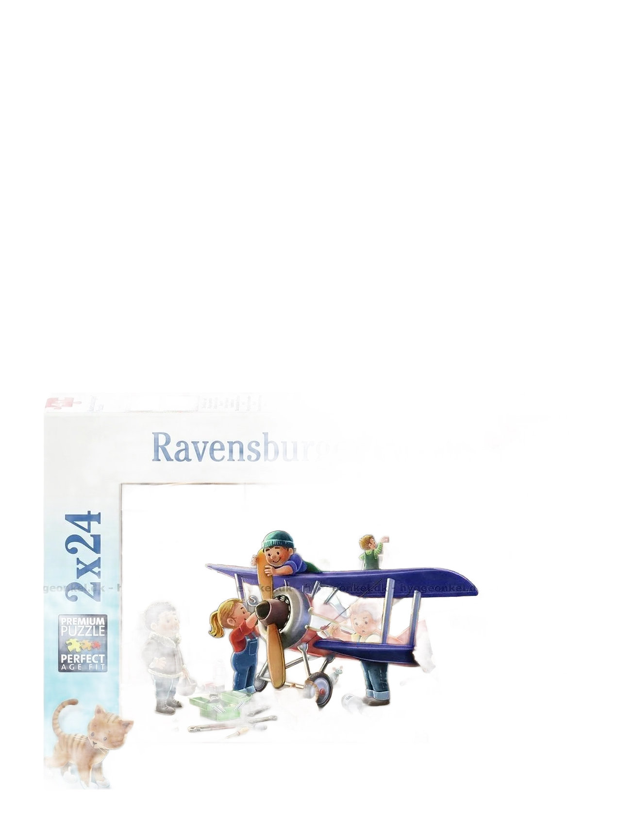 Ravensburger Airplane & Train ?Repairs 2X24P Multi/patterned