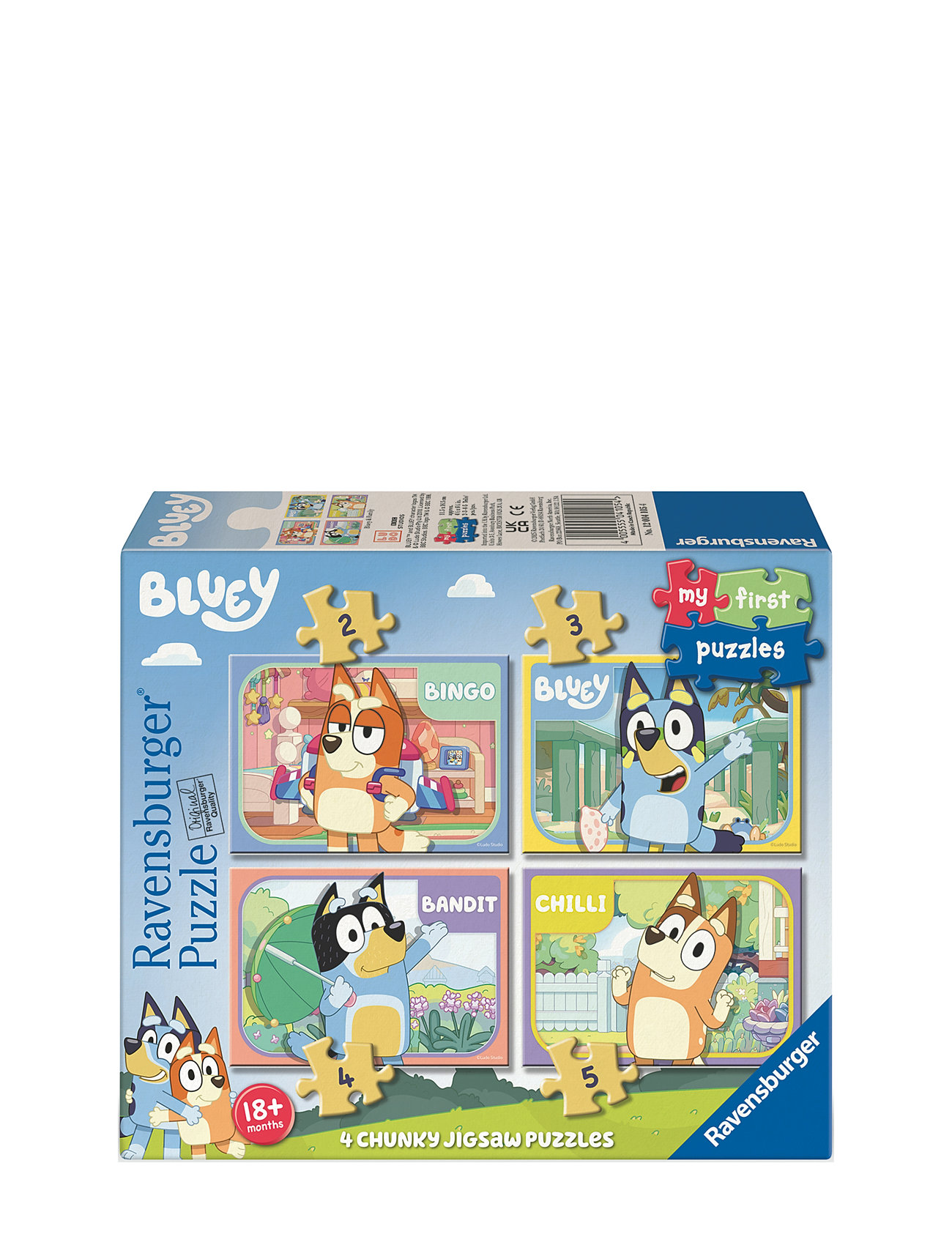 Ravensburger Bluey My First Puzzles 4 In A Box 2/3/4/5P Multi/patterned