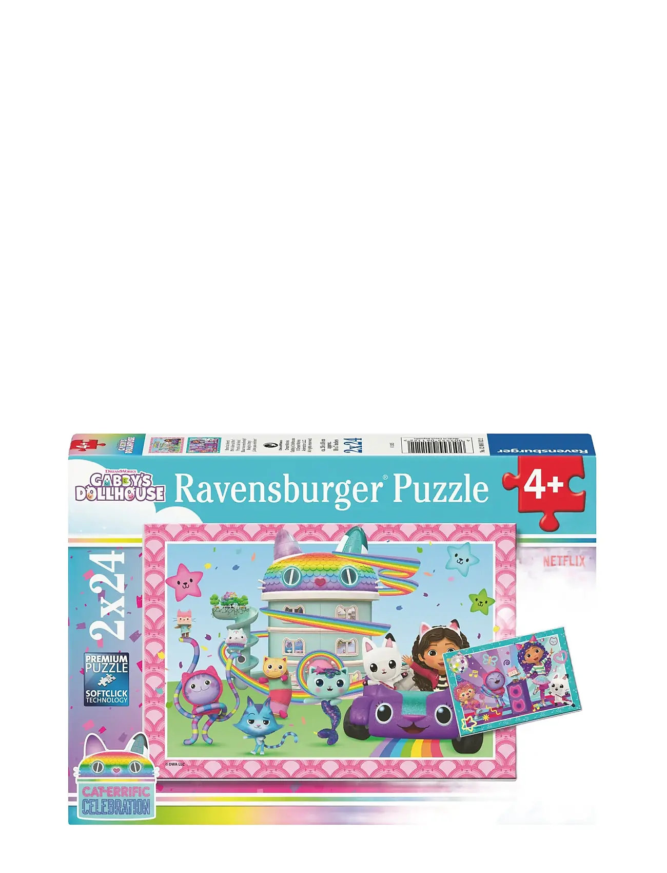 Gabby's Dollhouse 2X24P Toys Puzzles And Games Puzzles Classic Puzzles Multi/patterned Ravensburger