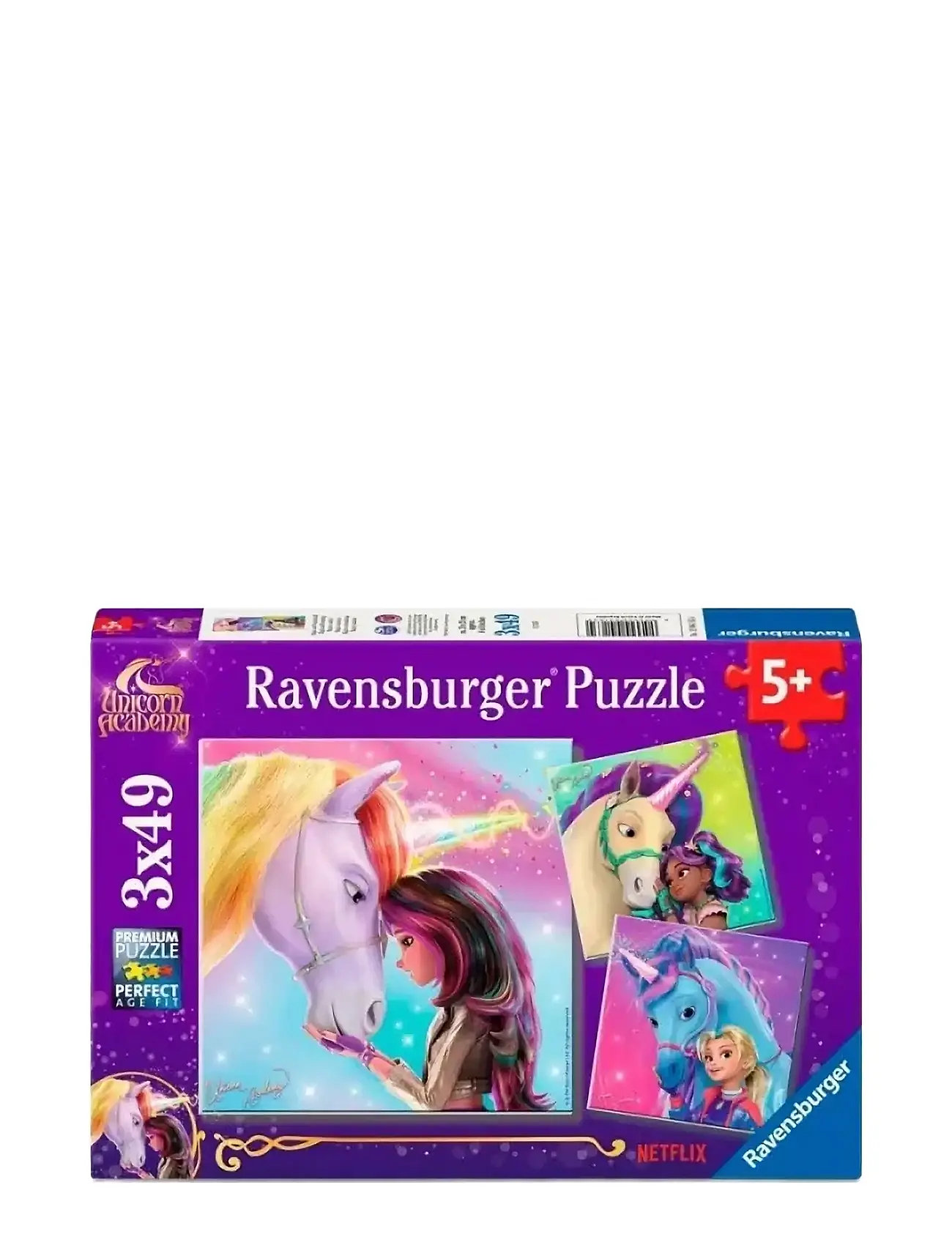 Unicorn Academy 3X49P Toys Puzzles And Games Puzzles Classic Puzzles Multi/patterned Ravensburger
