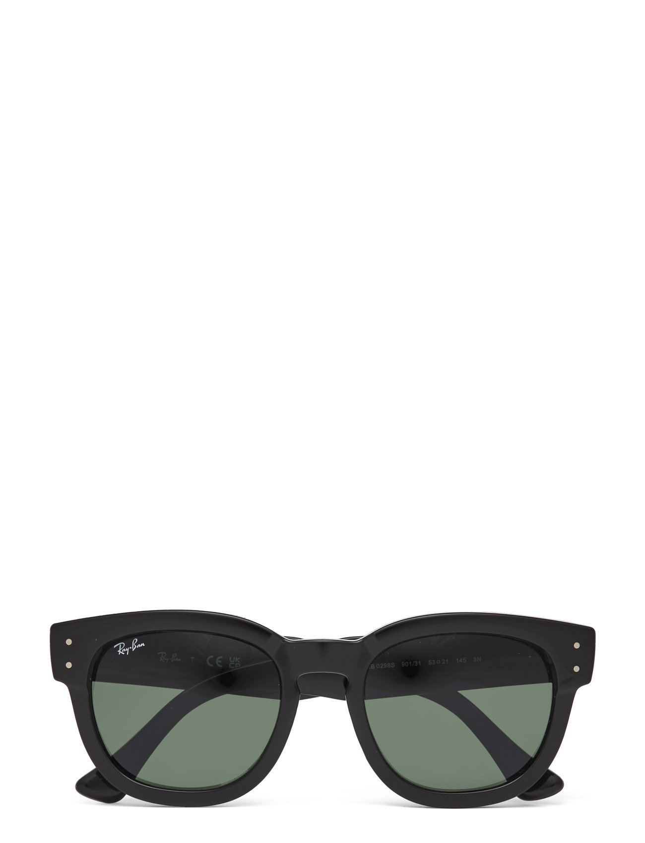 Mega Hawkeye Designers Sunglasses Round Frame Sunglasses Black Ray-Ban