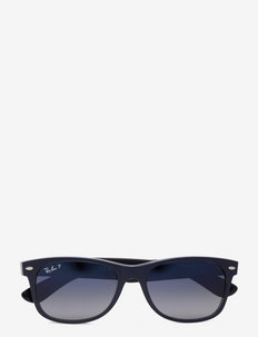NEW WAYFARER - okulary przeciwsłoneczne motyl - matte blue on transparent blue