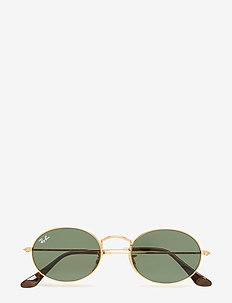ICONS - runde solbriller - gold/green