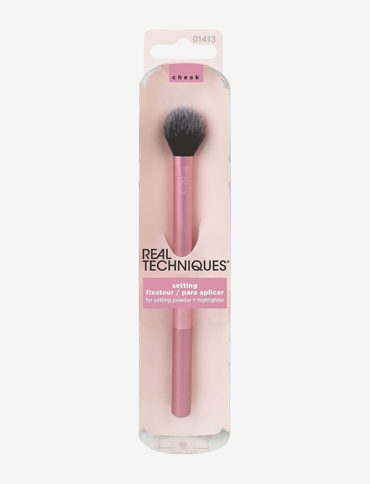 Real Techniques - Real Techniques Setting Brush Multilingual - highlightbørster - pink - 1