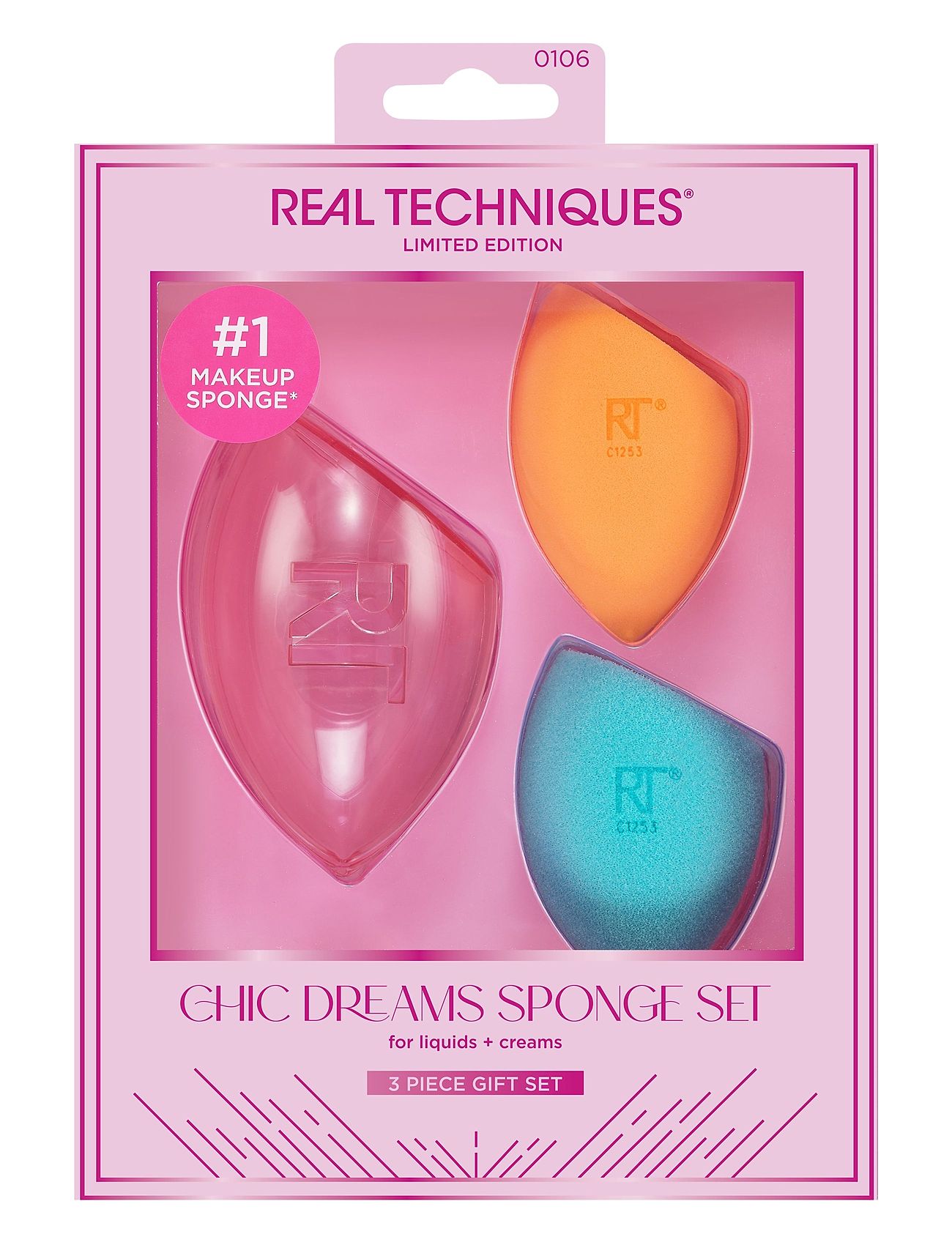 Real Techniques Chic Dream Sponge Set Makeupsvamp Smink Nude Real Techniques