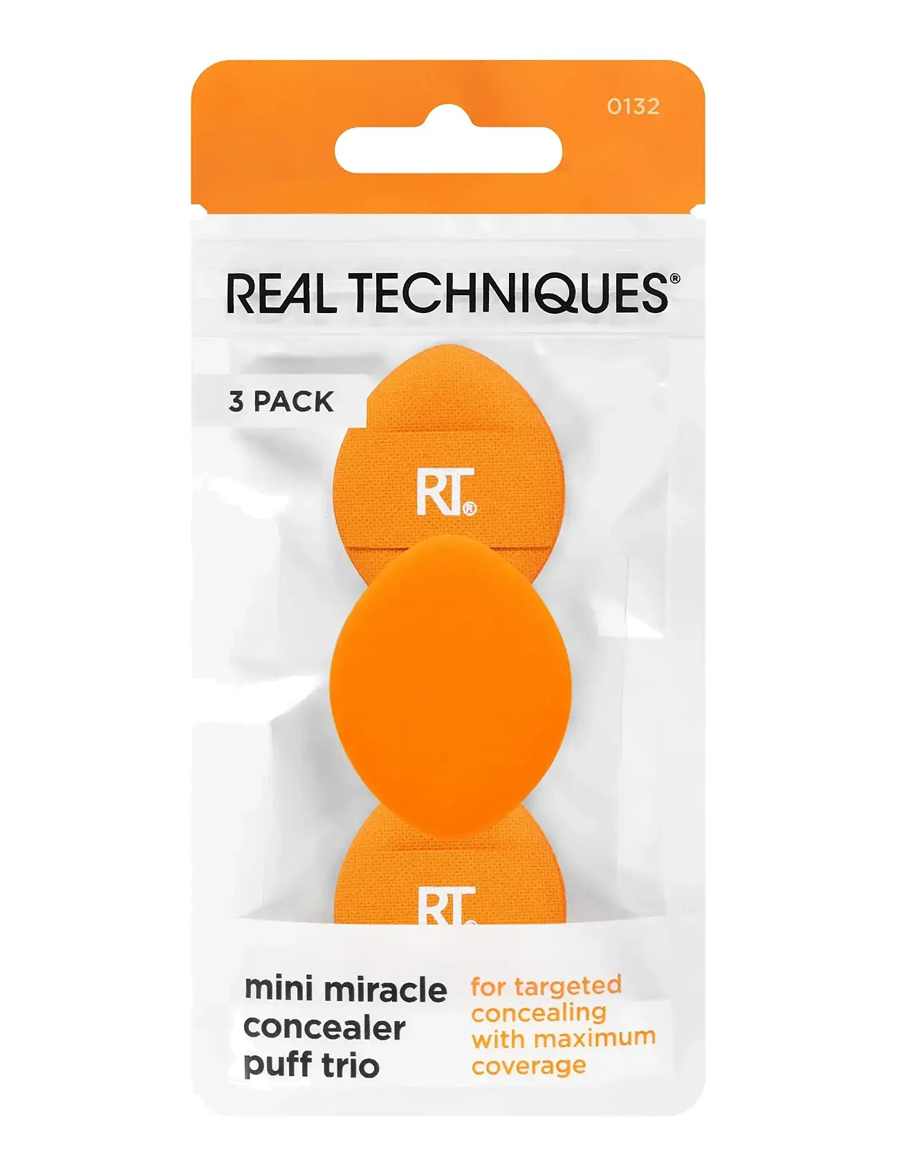 Real Techniques Real Techniques Mini Miracle Concealer Puff Trio, One Size, Orange, Ansigtspensler > Concealer-Pensler, Dame