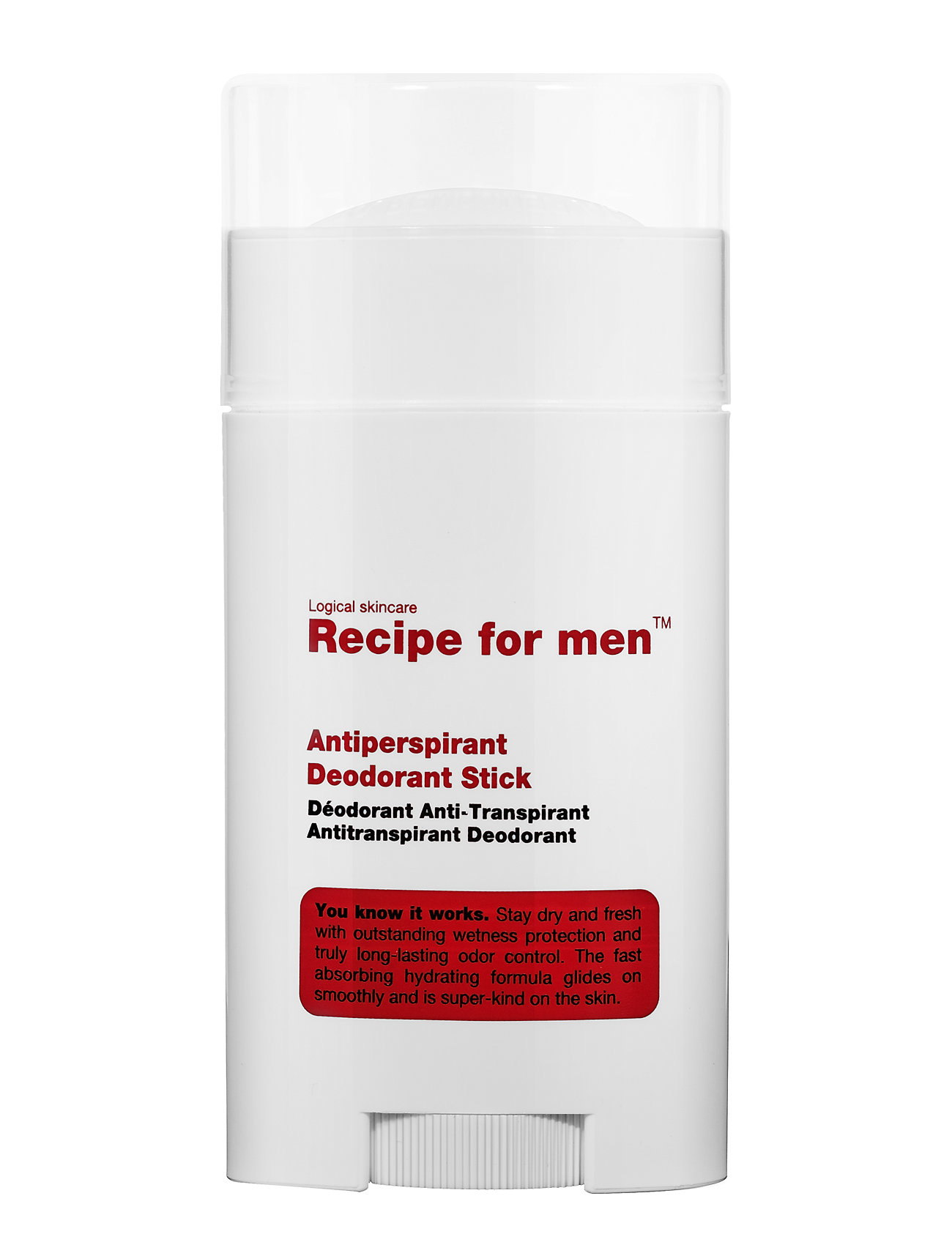 Recipe for Men Recipe Antiperspirant Deodorant Stick, 50 ml, Nude, Skønhed Mænd > Deodoranter, Herre