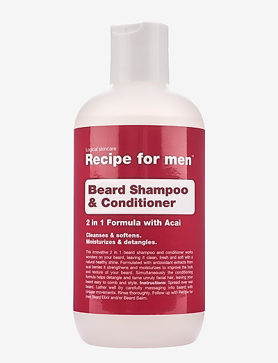 Recipe Beard Shampoo & Conditioner - skäggbalsam - clear