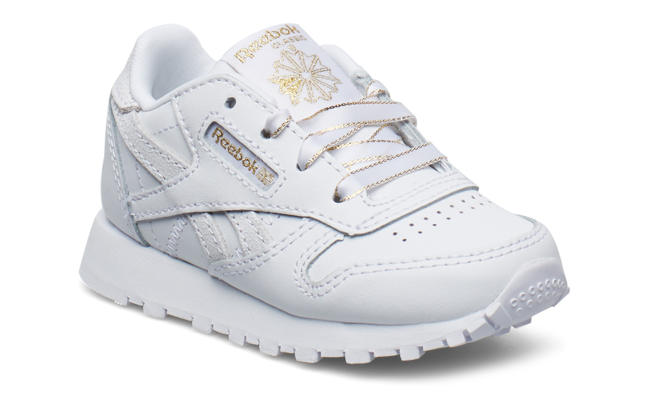 reebok classic white gold