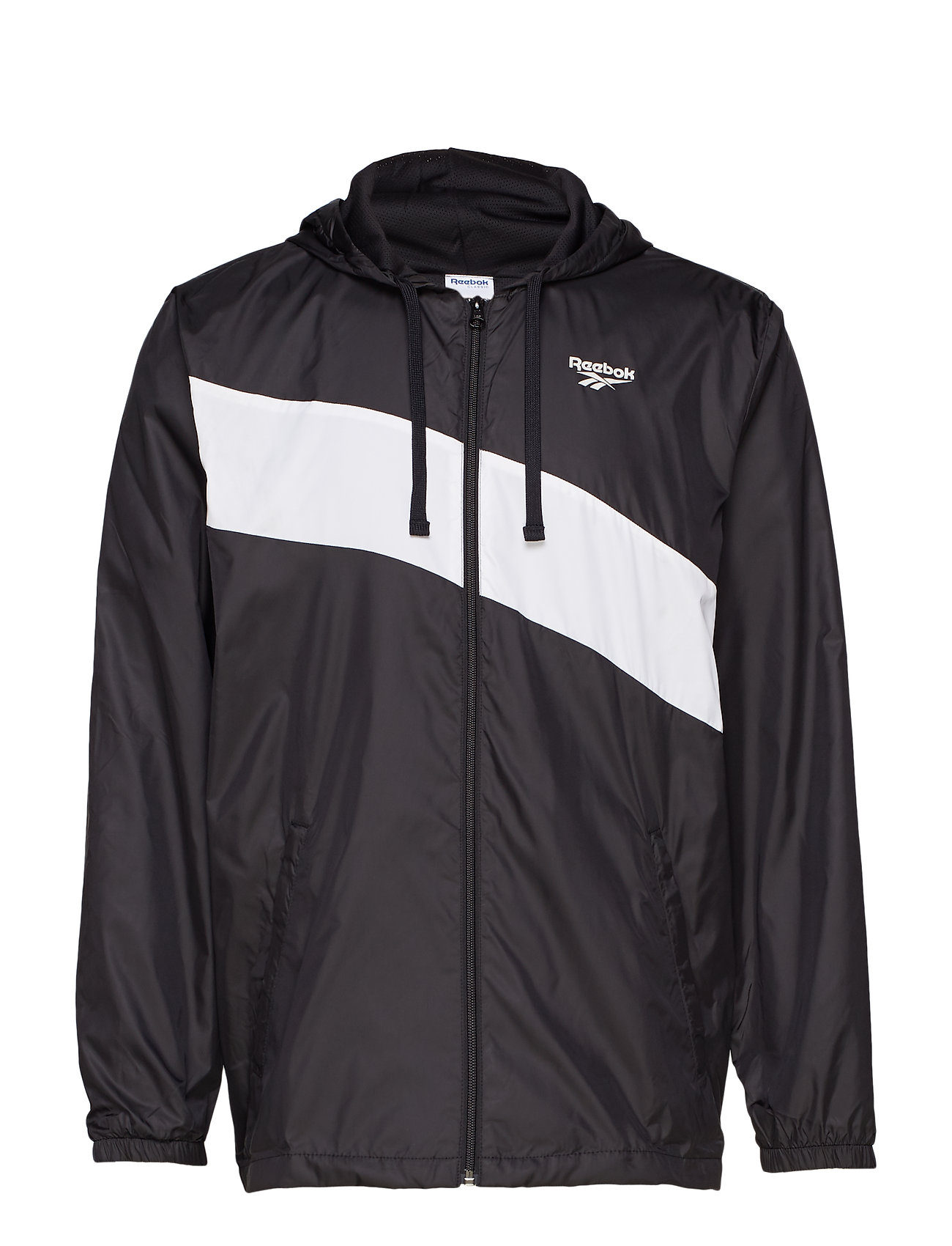 reebok windbreaker black