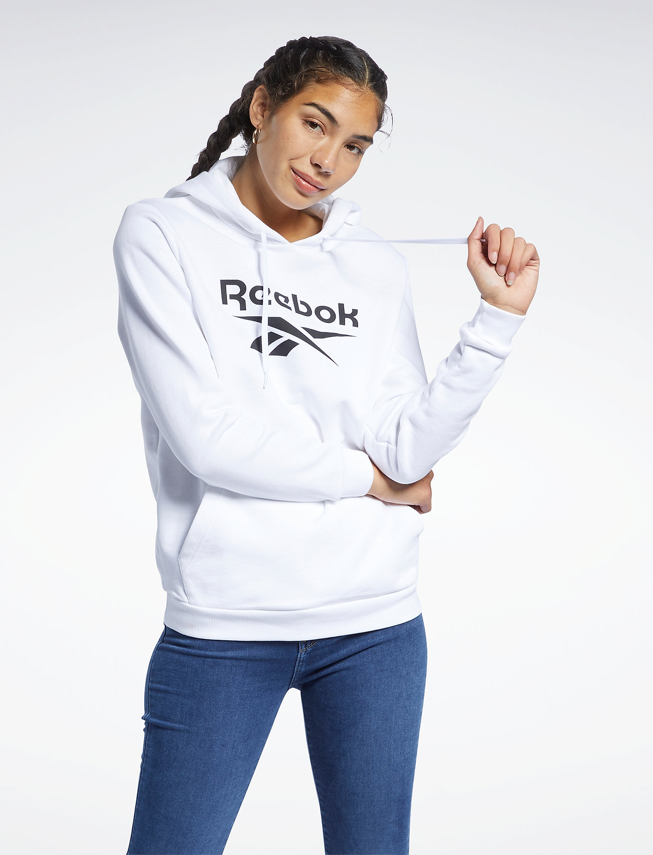 reebok big logo hoodie
