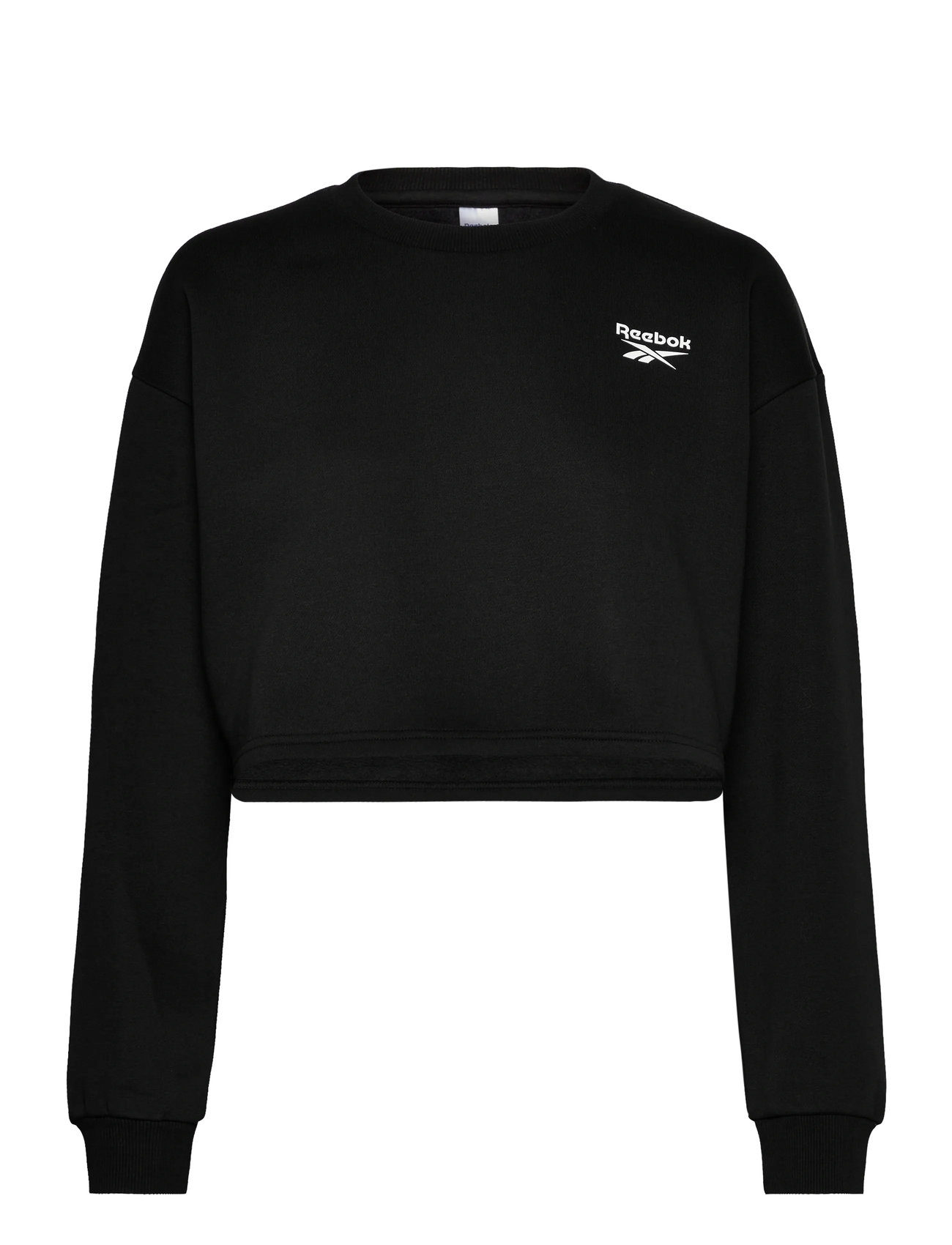 REEBOK CLASSICS Id Klein Logo Cropped Fleece Crewne Schwarz - XL - Damen