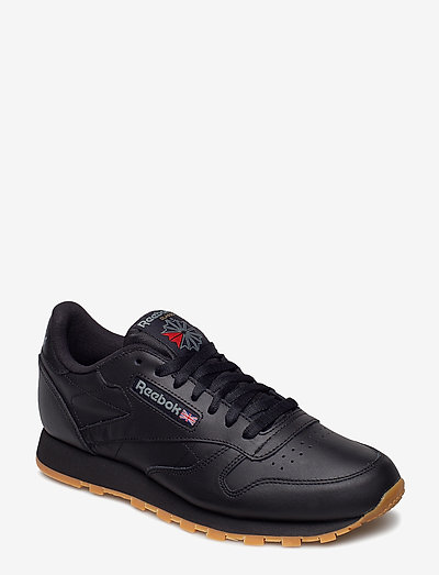 CL LTHR - laag sneakers - black/gum