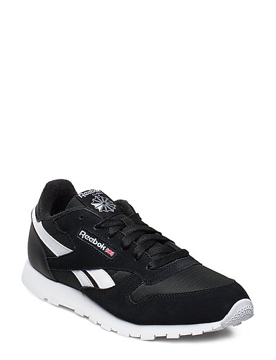 reebok classic leather black white