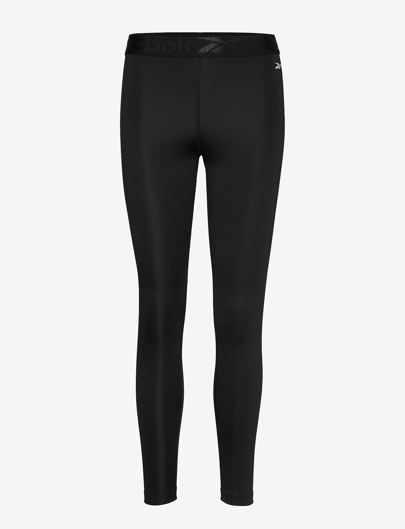 reebok training logo leggings in black and white