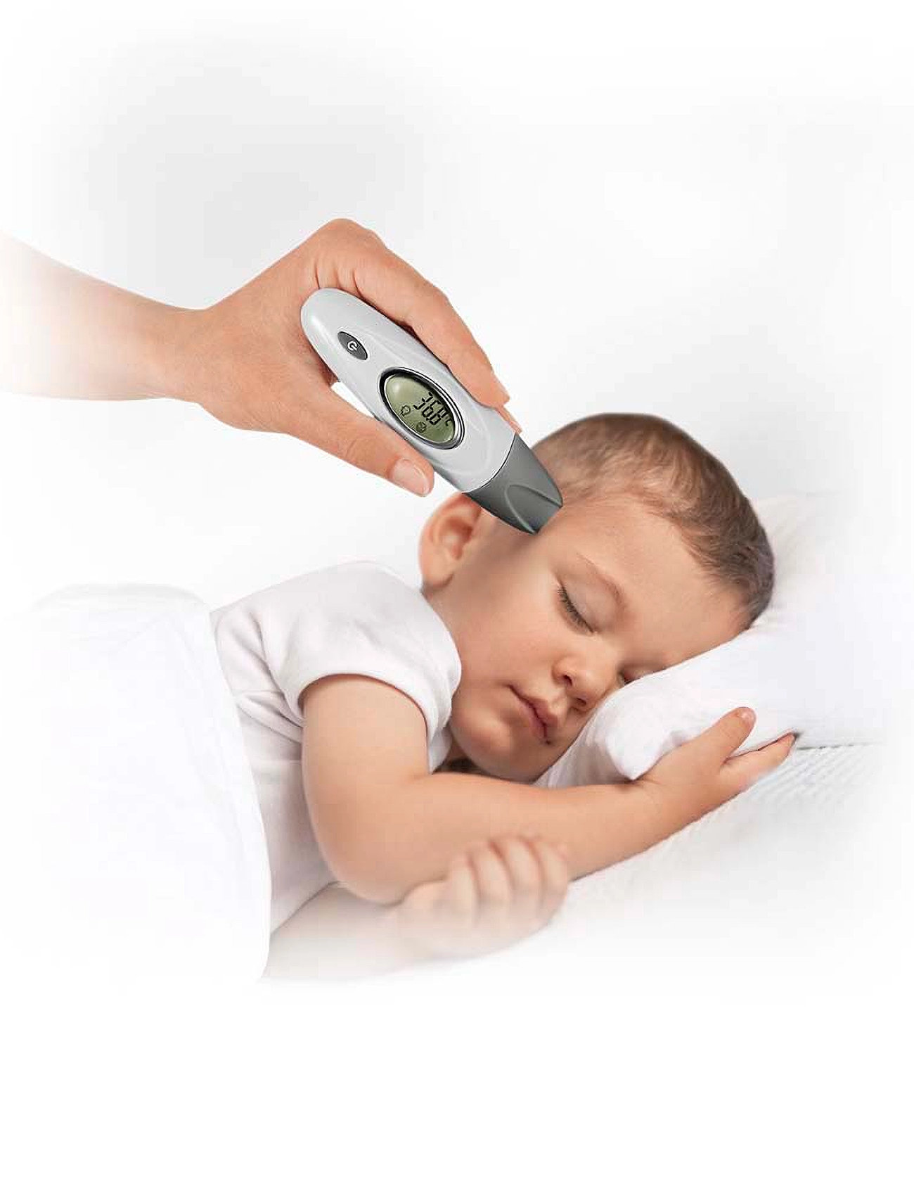 Reer Skintemp 3In1 Infrared Thermometer, One Size, White, Pleje Og Hygiejne > Babypleje, Børn