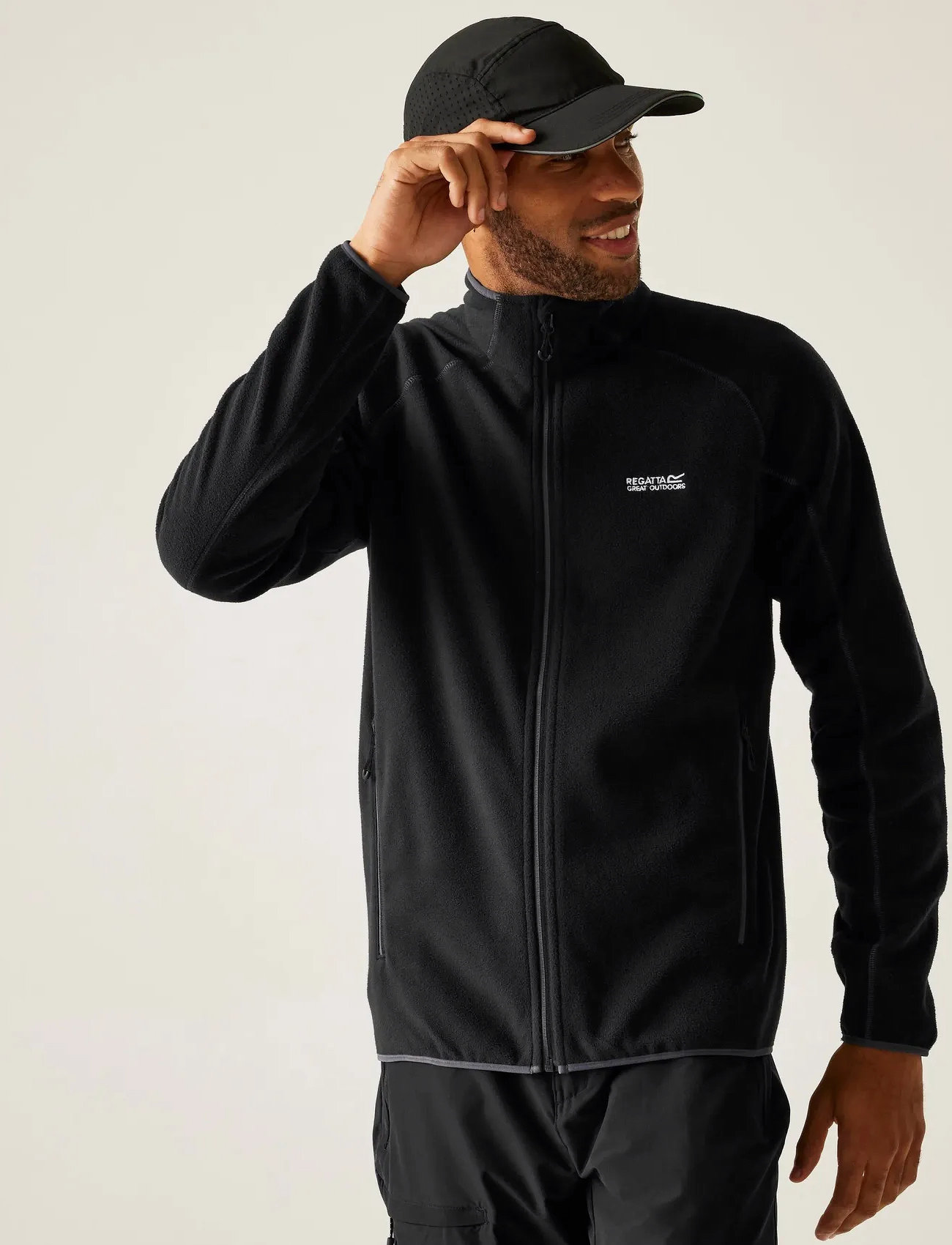 Regatta Hadfield, L, Black, Sport Fleeces & Midlayers > Sport Fleeces, Herre