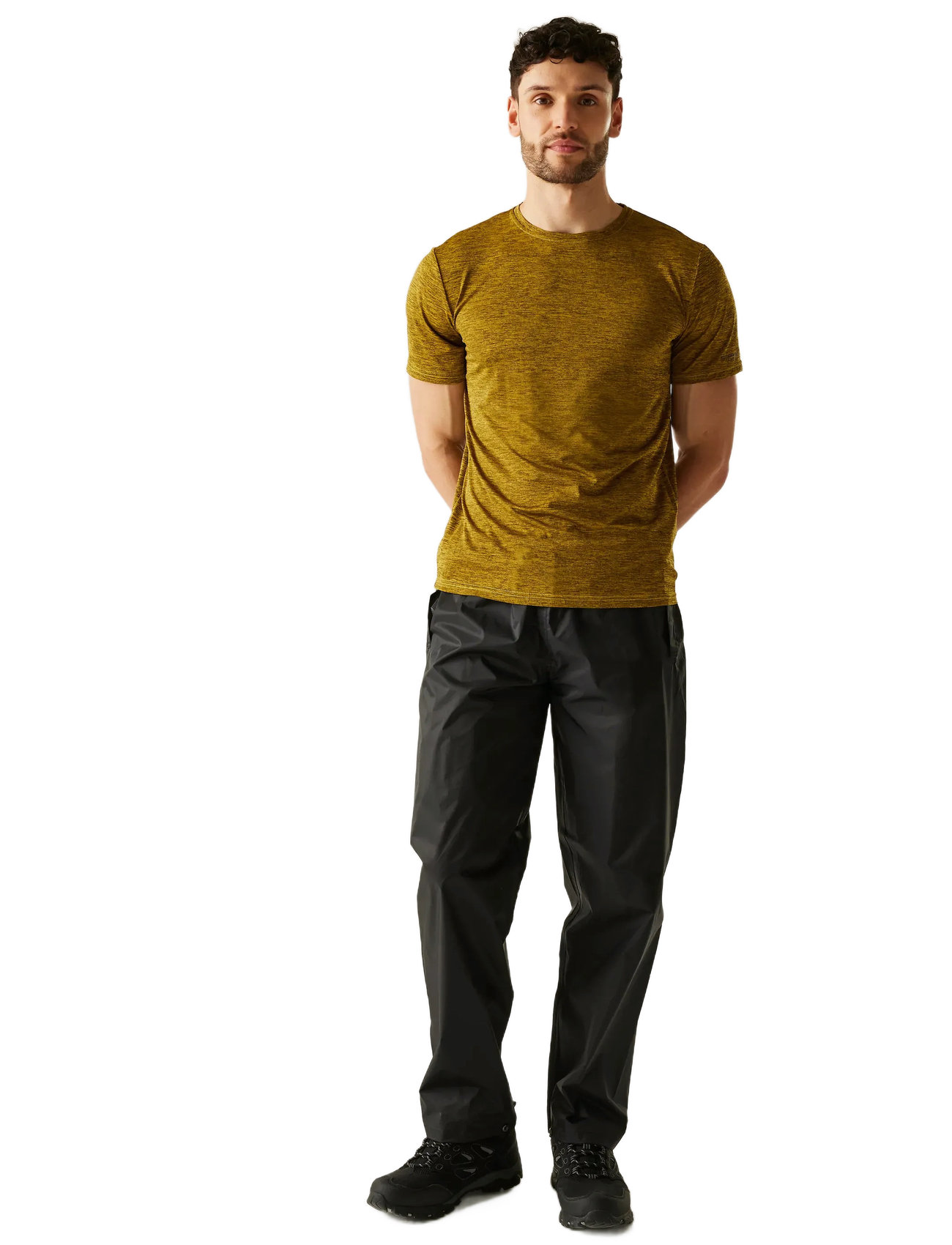 Regatta Pack-It Overtrousers, M, Black, Sport Overtøj > Sport Outdoor Pants, Herre